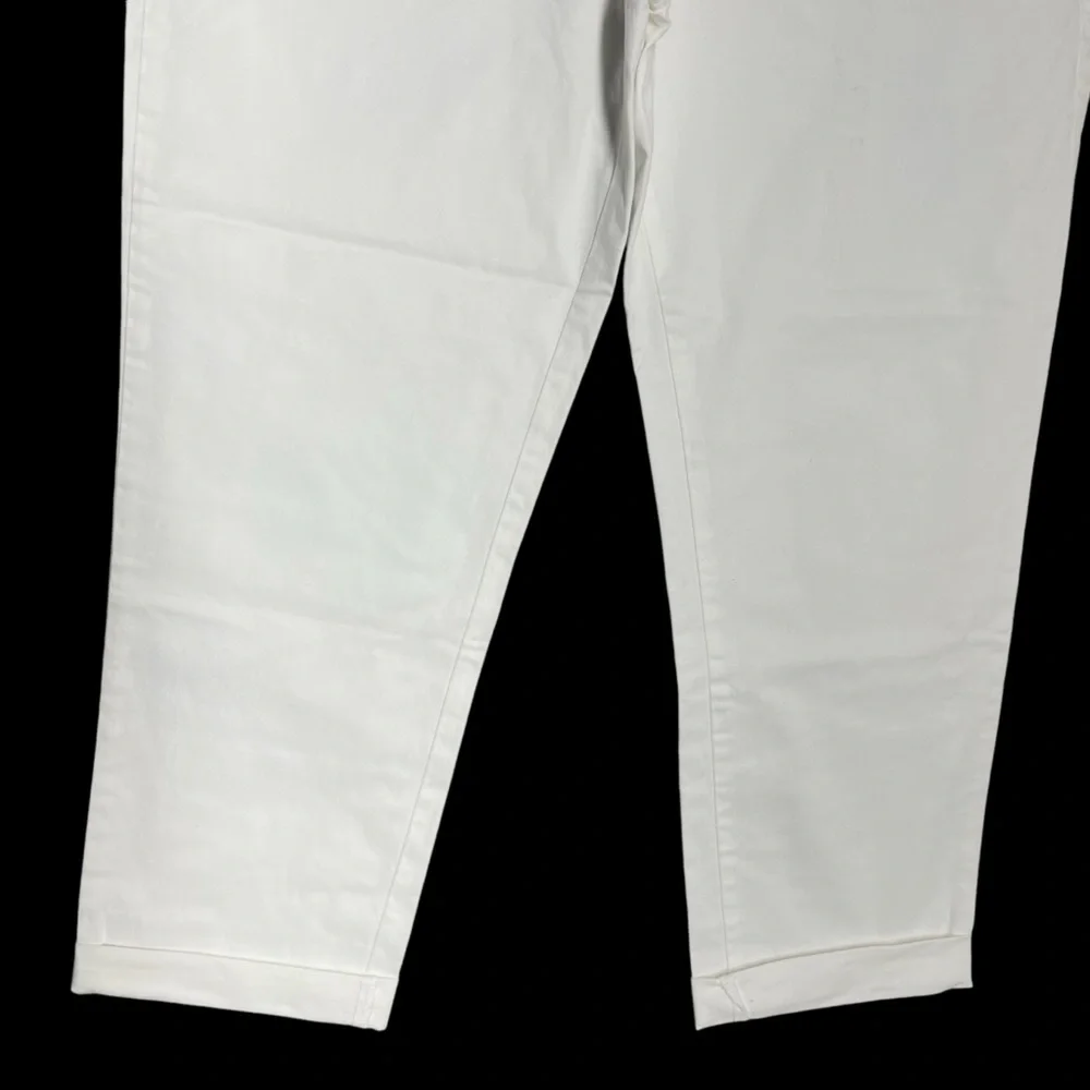 Tommy Hilfiger Women’s White 12 Hampton Heritage Stretch Slim Cuffed Crop NWT*** - Picture 3 of 16